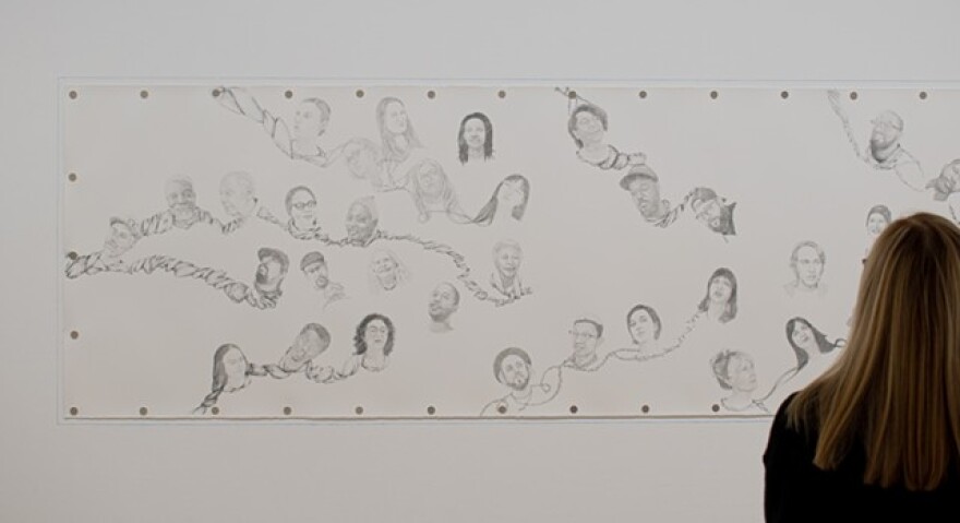 Susan Begy’s “Entanglement” is as long as a school bus.