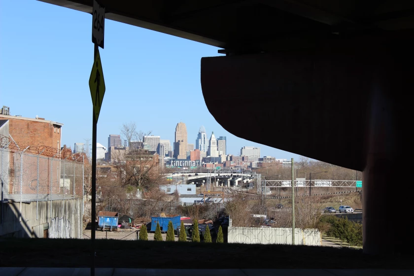 The Cincinnati skyline as seen from Lower Price Hill.