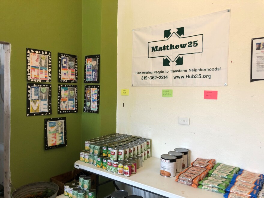 Matthew 25 currently runs a food pantry out of the building that they hope will one day house the Cultivate Hope Corner Store.