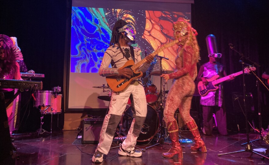 André Preston and his wife, Lisa Lynn-Preston, perform during the Universal Funky Opera at the Eastside Arts Alliance