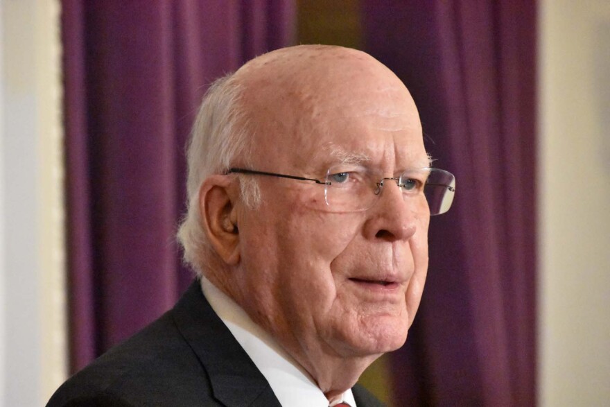 Vermont Senator Patrick Leahy announces his retirement at the Statehouse in Montpelier