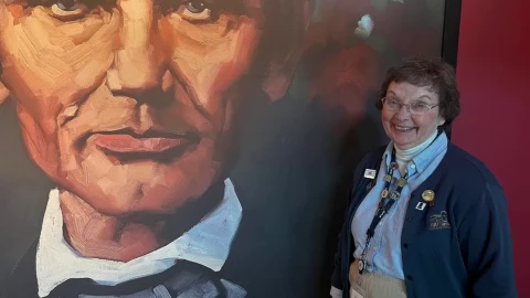 Springfield native Mary Disseler is a long-time volunteer at the Abraham Lincoln Presidential Museum, where she educates visitors about the legacy of America’s 16th president.