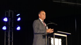 Missouri Governor Mike Kehoe speaks at the Springfield Area Chamber of Commerce "State of the State" in Springfield, Mo. on July 29, 2026.