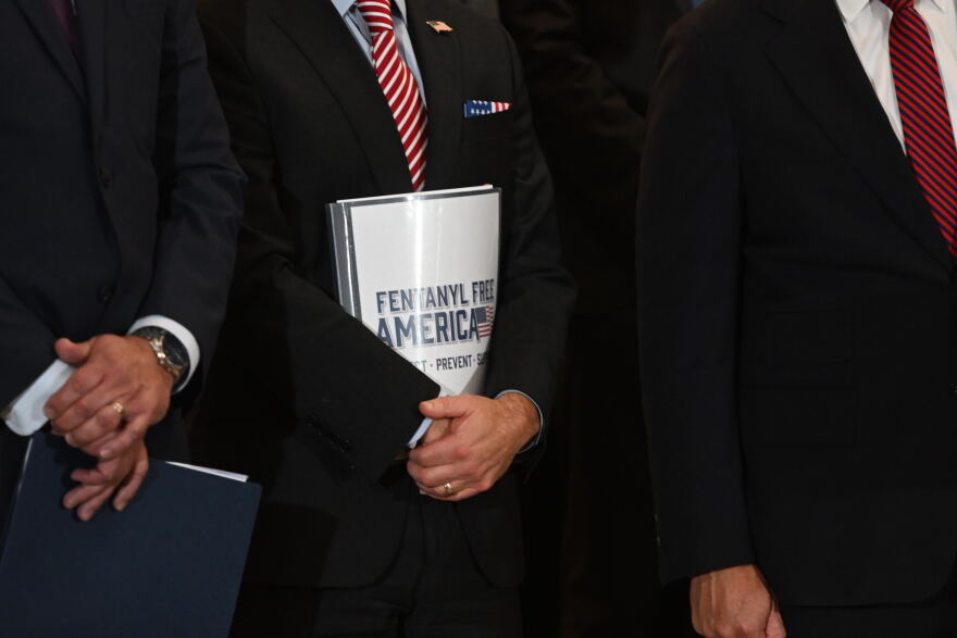 Terrance Cole, the administrator for the federal Drug Enforcement Administration, holds