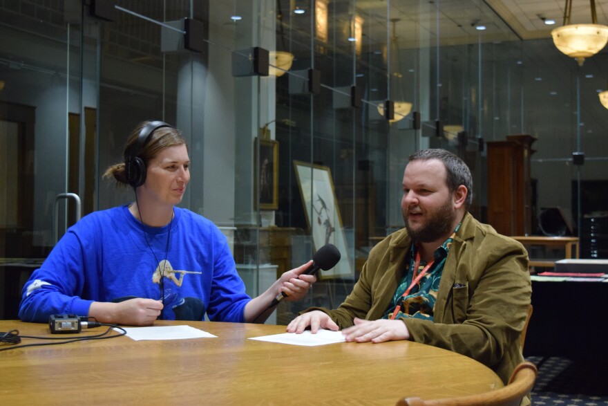 Audrey Nowakowski speaks with rare books librarian Timothy Rush about Milwaukee Public Library's Wisconsin Poster collection.