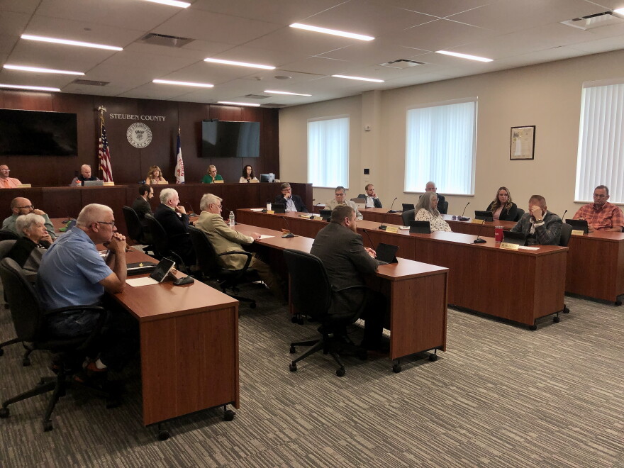 Steuben County legislators listen to public comments about immigration collaboration from their constituents.