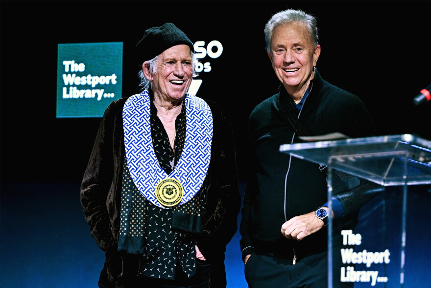 Rolling Stones guitarist Keith Richards honored with governor's award: 'Thank you, Connecticut' | Connecticut Public