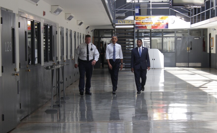 President Obama tours the El Reno Federal Correctional Institution on July 16, 2015