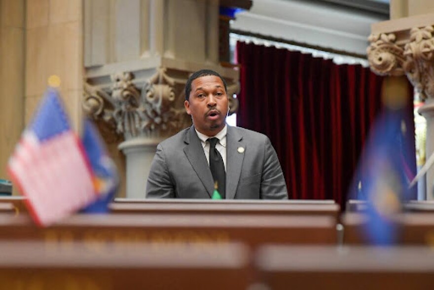 Assemblymember Jordan Wright, a Democrat, represents Harlem.