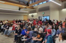 The Springfield School District's board meeting was standing room only Monday night ahead of a budget vote to reduce staffing and cut back dual immersion for older students.