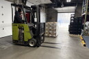 40,000 pounds of spare ribs being unloaded at the Great Plains Food Bank.