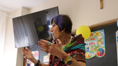 U.S. Representative Rosa DeLauro (D-CT-3) speaks to members of Connecticut's Ukraine community at St. Michael the Archangel Ukrainian Catholic Church in New Haven.