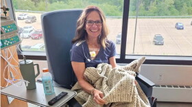 Lue Bockenstedt at the Dubuque MercyOne Cancer Center