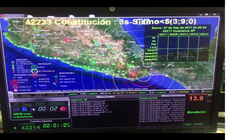 A National Seismologic Service monitor