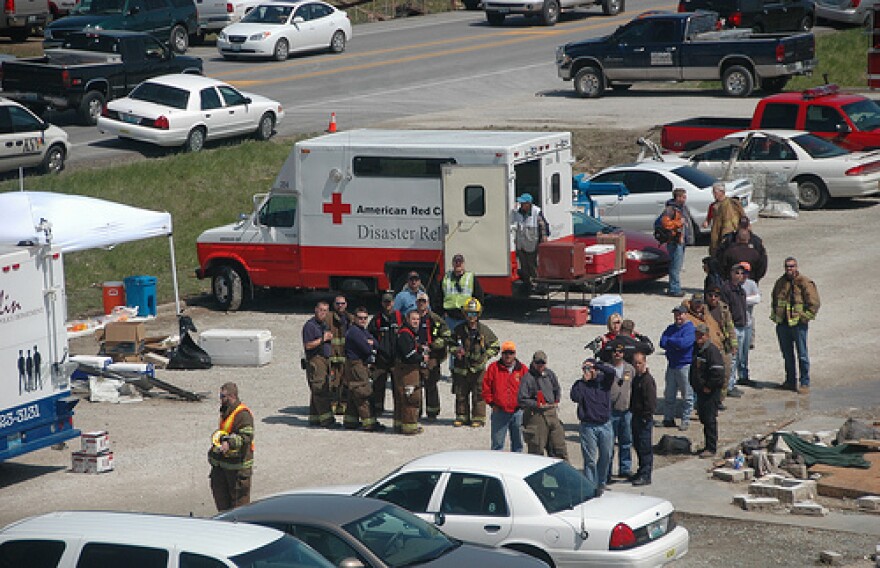 Red Cross responds to a tornado that hit Joplin in 2008. This year's tornado is the deadliest in more than 60 years.