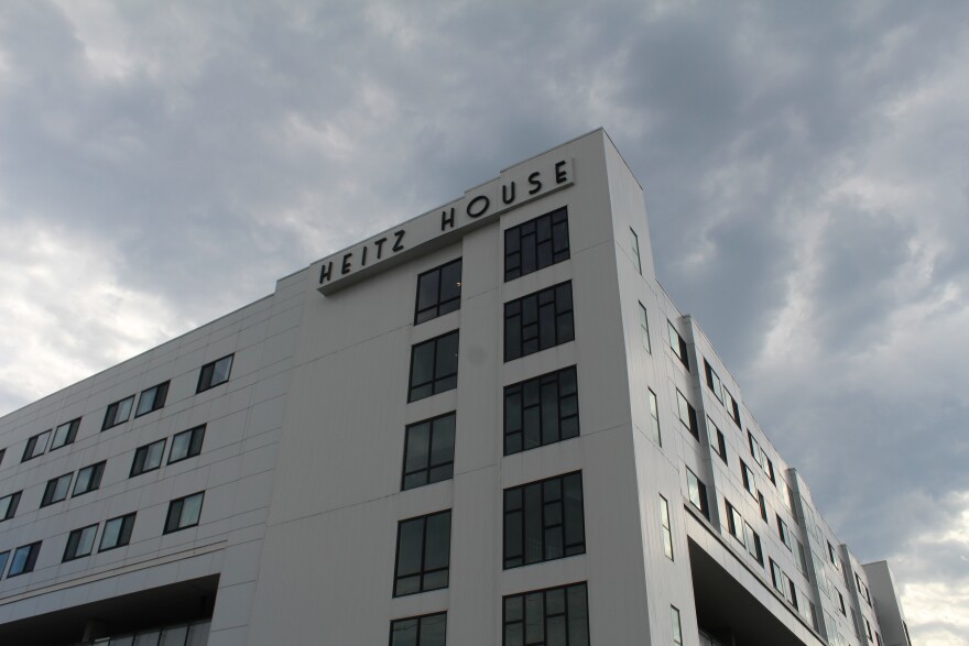 Heitz House, a residence hall at Missouri State University (photo taken August 19, 2026).