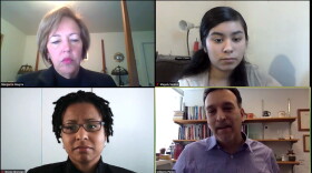 Dr. Margarita Alegría, Magaly Santos and Gilberto Pérez discuss the outsized effect of COVID-19 on Latinx mental health as part of a discussion hosted by the Robert Wood Johnson Foundation.