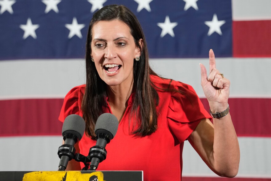 FILE - Florida Lt. Gov. Jeanette Nunez speaks during a campaign rally for Republican Florida Governor Ron DeSantis, Nov. 7, 2022, in Hialeah, Fla.