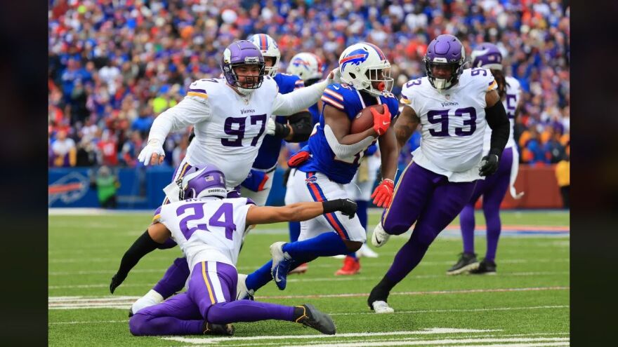 The Minnesota Vikings defeated the Buffalo Bills in OT, 33-30, on Sunday at Highmark Stadium.