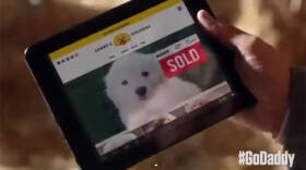 A screen capture of the GoDaddy Super Bowl ad.