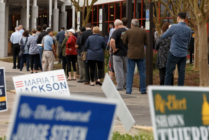 The Texas Democratic Party sued in March after some Texans waited in long lines on Super Tuesday to cast ballots.