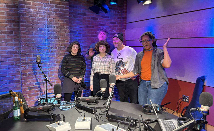 The Fabulous 413 hears live music from band Jeanines.