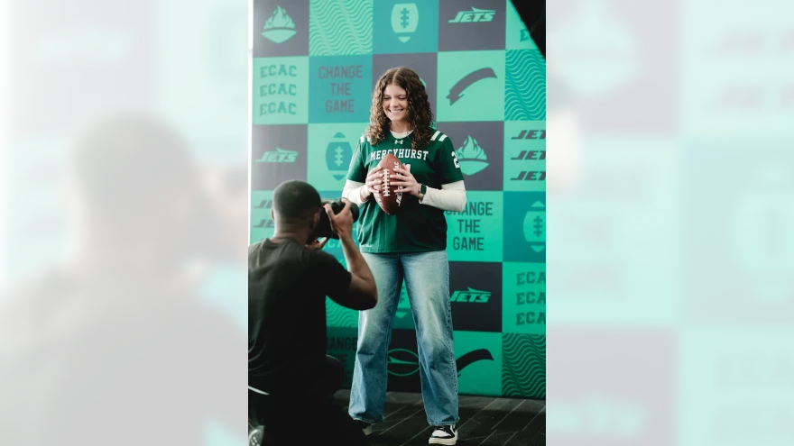 Mercyhurst will have a team in the first-ever ECAC Women's Flag Football League (Media Day hosted by NY Jets at MetLife Stadium)