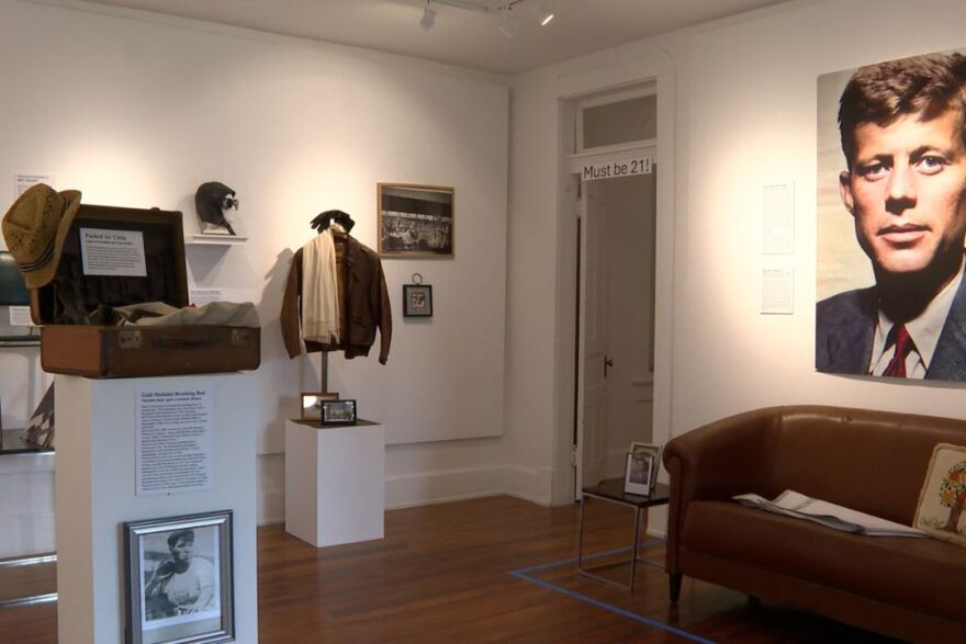 Stories and artifacts in the "Museum of Fabulosity" is seen June 4, 2025 at the Guichelaar Gallery, Tube Factory Artspace in Indianapolis.