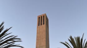 The iconic Storke Tower on campus at UC Santa Barbara