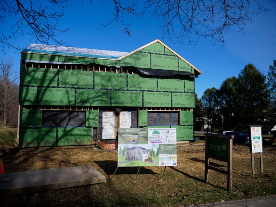 Envinity and other partners are working to make a home in State College more energy efficient. The built an "envelope" around the exterior of the home that will be filled with insulation.
