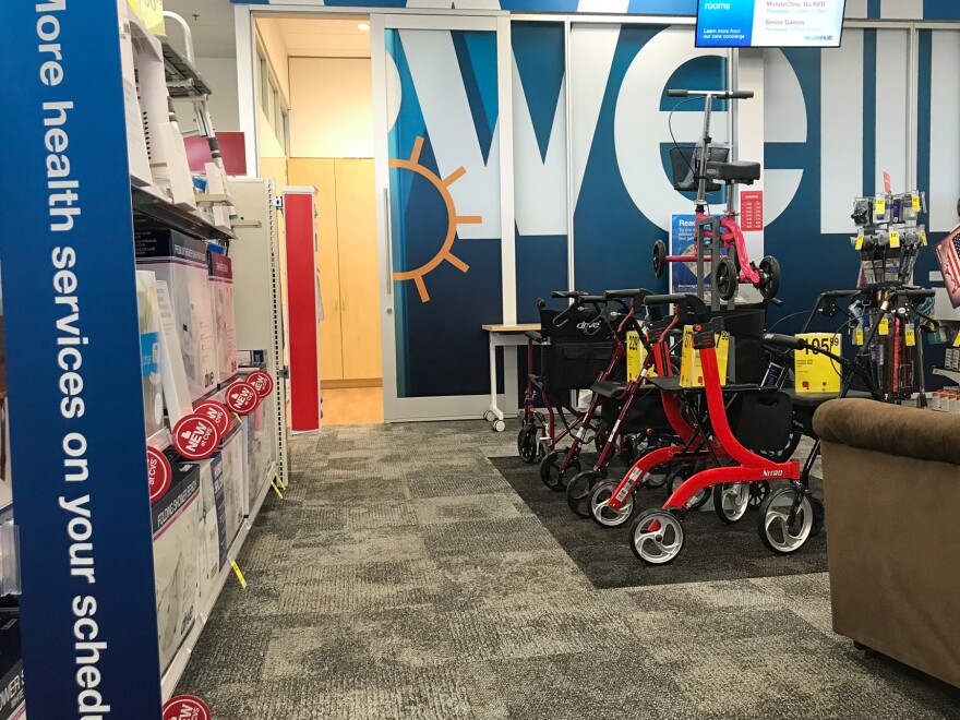 CVS's health hubs, like this one in Spring, Texas, offer a wider array of health products and equipment than the company's typical drugstore.