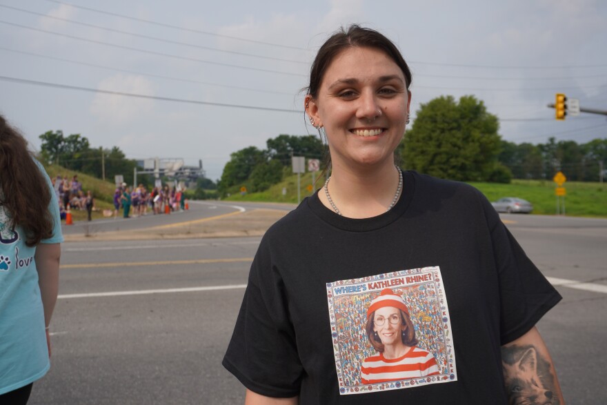 Many hospital workers and community members on the picket line criticized Mount Nittany Health CEO Kathleen Rhine for not appearing at any bargaining meetings with the union. 