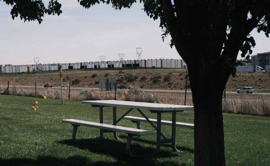 A view of data centers in Boardman, Oregon.