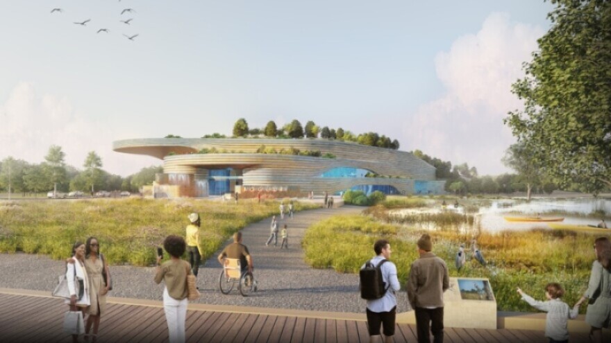 Renderings of proposed aquarium