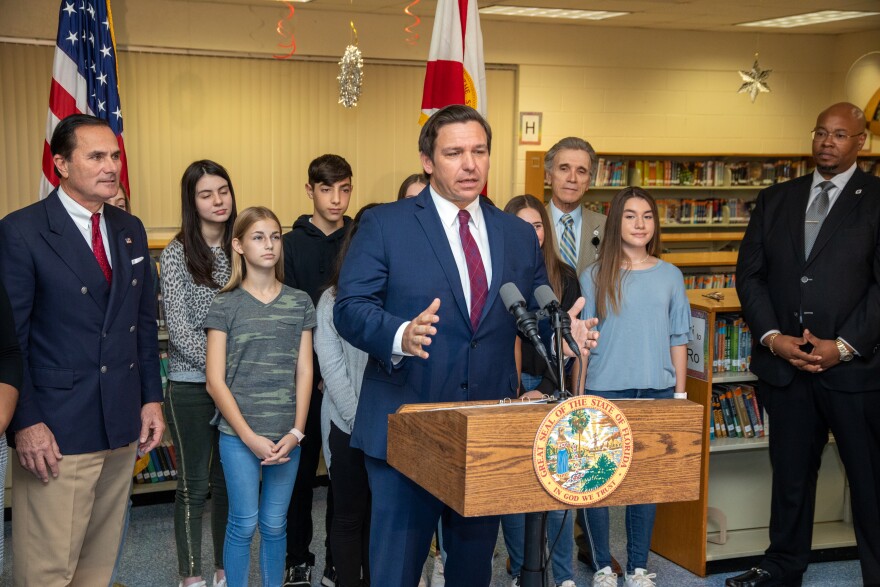 Governor Ron DeSantis speaks