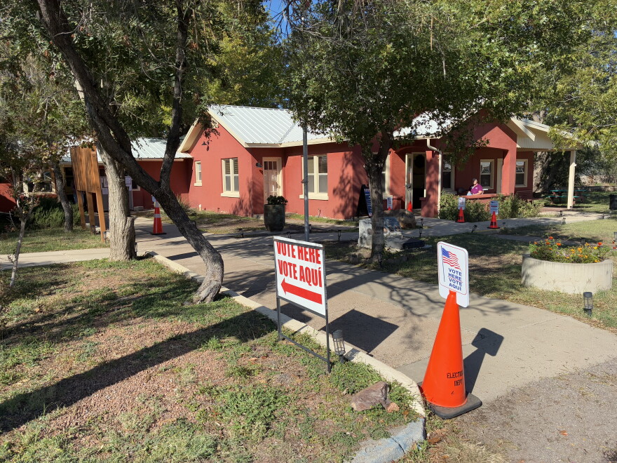 A polling location in Alpine, Texas on Oct. 27, 2026.