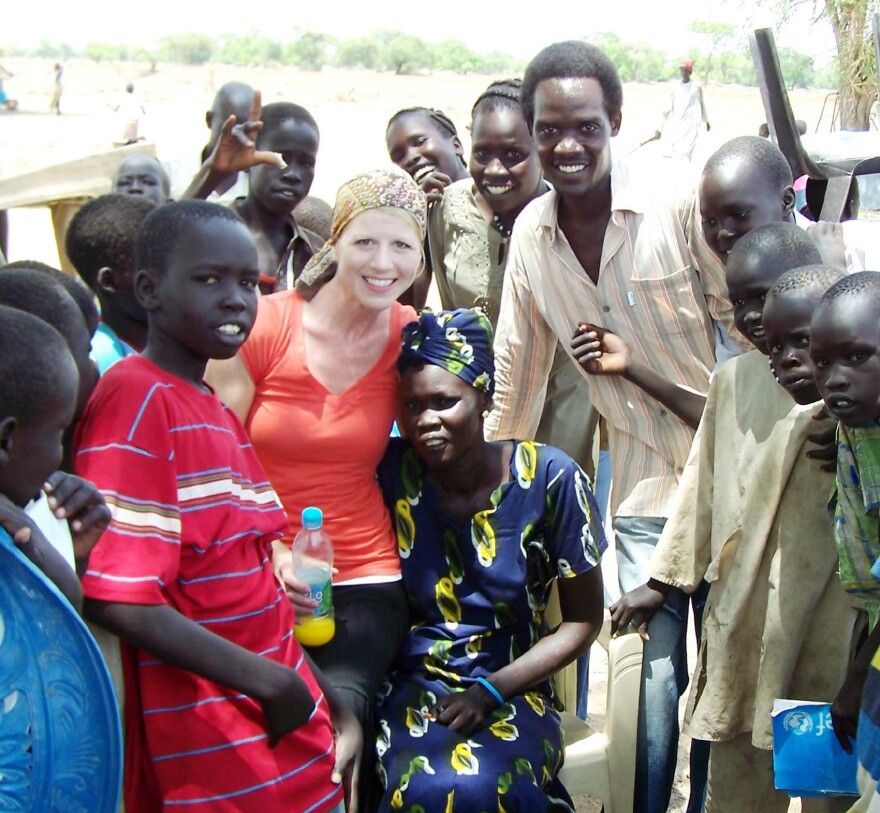 Nancy and Rudwan met in South Sudan, where they were both working. The two married and are expecting their first child. But while Nancy is now home in Oregon, Rudwan is detained in Sudan, facing terrorism charges.
