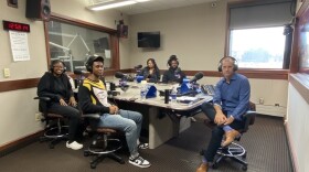 (foreground) Laniyah Rand and Jah'Corey Chapman, (background) Yackatherine Tirado and Je'Carl Hill on "Connections with Evan Dawson" on Thursday, August 31, 2023