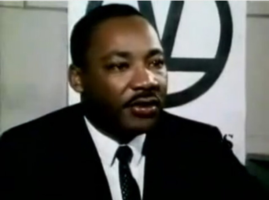 Martin Luther King, Jr. speaking on an NBC program about his opposition to the Vietnam war in 1967.