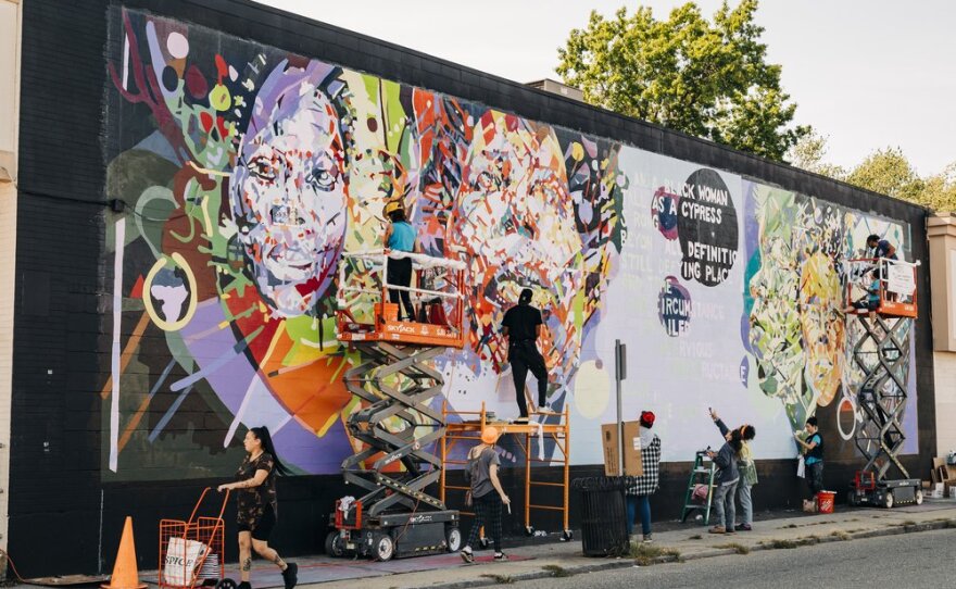  The folx of Common Wealth Murals recreating 