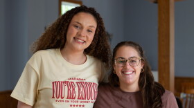 Infiniti Thompson, left, started a Facebook group and donation shed to connect local moms with support and supplies. It's quickly growing into a nonprofit organization, which Elana Monger, right, will serve as executive director.