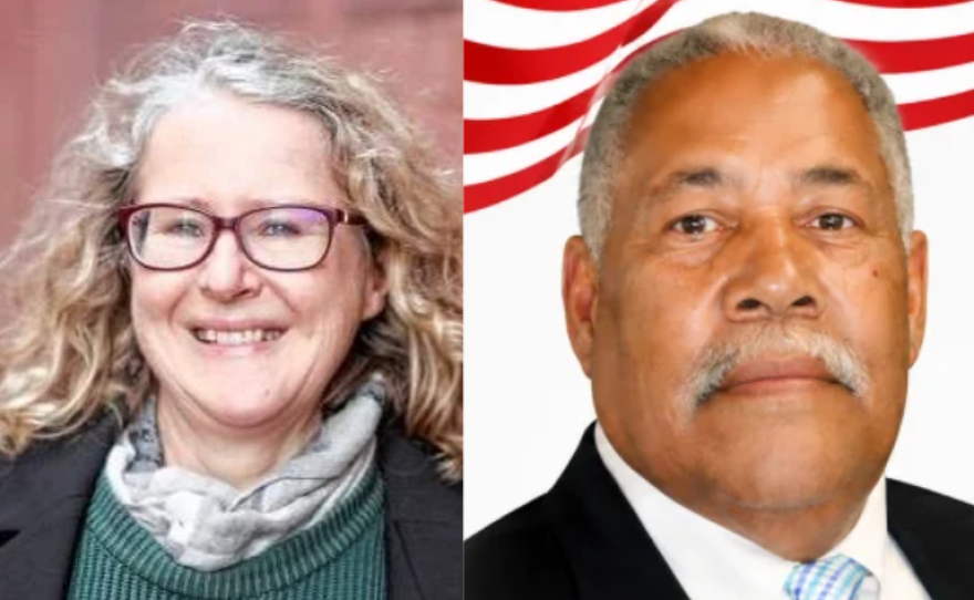 From left, Incumbent Pat Duffy is being challenged by Jose Candelario Garcia for the 3rd Hampden District seat.