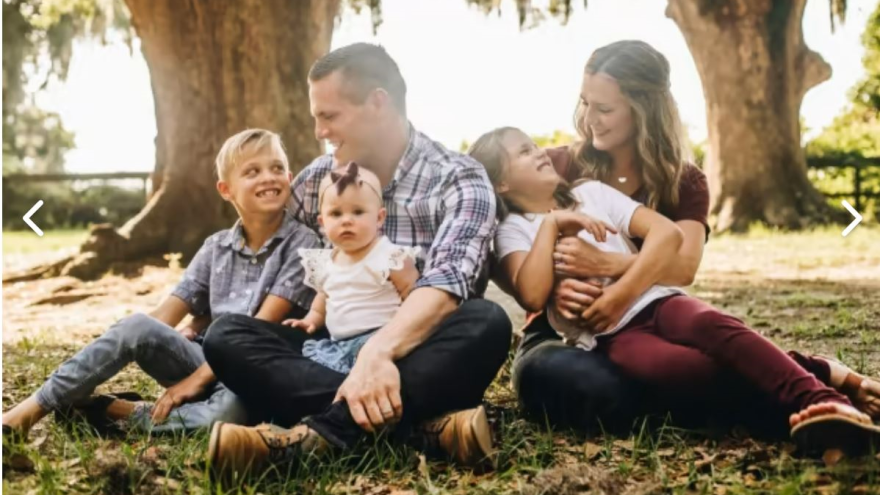 Jared Bridegan and his family