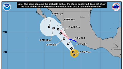Hurricane Trudy storm track prediction as of October 15, 2026.