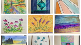 A sampling of artwork provided to health care workers at Novant Health and Atrium Health by local artists.