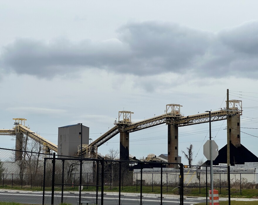 A view of the Curtis Bay CSX Coal Piers.