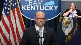 Col. Jeremy Slinker, director of Kentucky Emergency Management, discussing the new Community Recovery and Resiliency Council