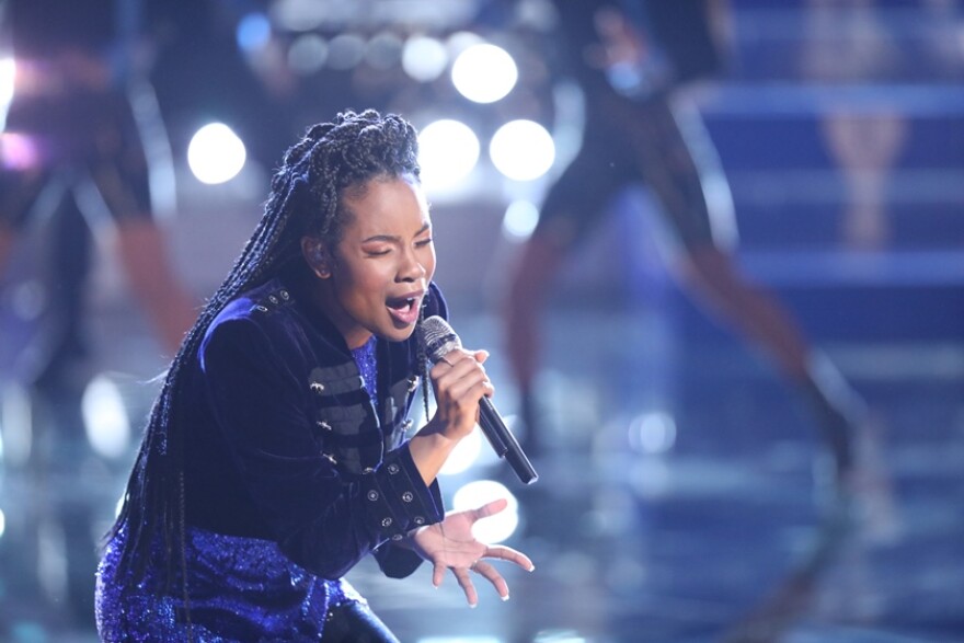 Kennedy Holmes performed a cover of the song "Confident" in the live finale of "The Voice" on Monday night.