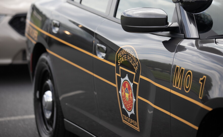 A Pennsylvania State Police vehicle.