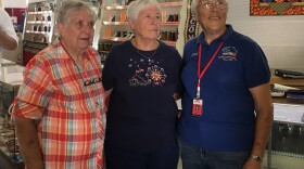 Thelma Denlinger (left) poses with other fair volunteers. 